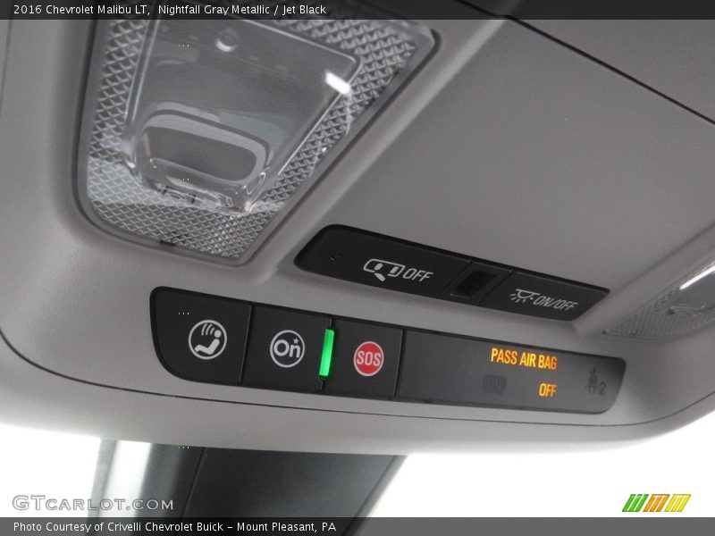Nightfall Gray Metallic / Jet Black 2016 Chevrolet Malibu LT