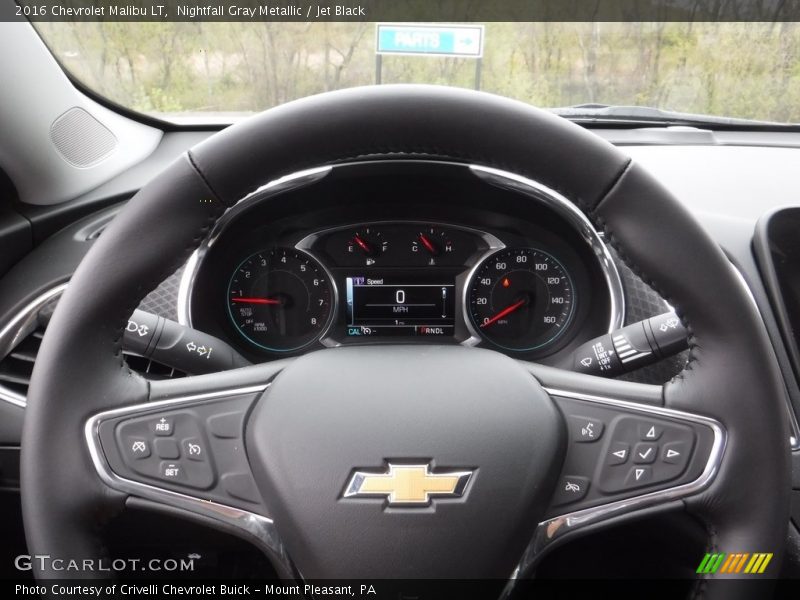 Nightfall Gray Metallic / Jet Black 2016 Chevrolet Malibu LT