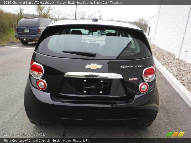 Mosaic Black Metallic / Jet Black/Dark Titanium 2016 Chevrolet Sonic LTZ Hatchback
