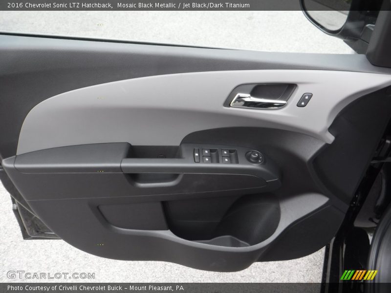 Mosaic Black Metallic / Jet Black/Dark Titanium 2016 Chevrolet Sonic LTZ Hatchback