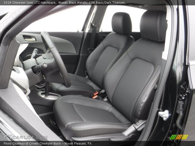 Mosaic Black Metallic / Jet Black/Dark Titanium 2016 Chevrolet Sonic LTZ Hatchback