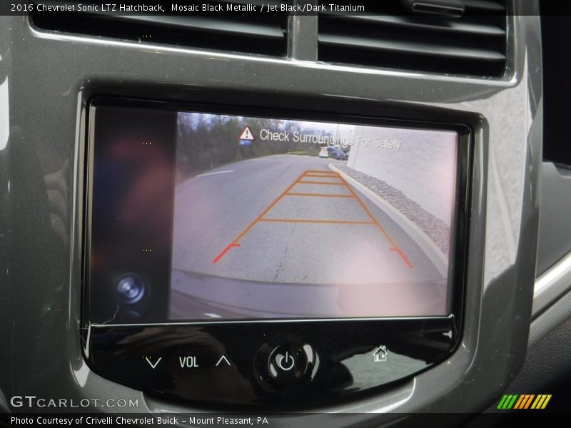 Mosaic Black Metallic / Jet Black/Dark Titanium 2016 Chevrolet Sonic LTZ Hatchback