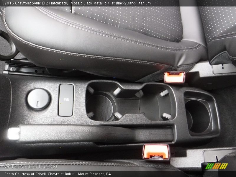 Mosaic Black Metallic / Jet Black/Dark Titanium 2016 Chevrolet Sonic LTZ Hatchback