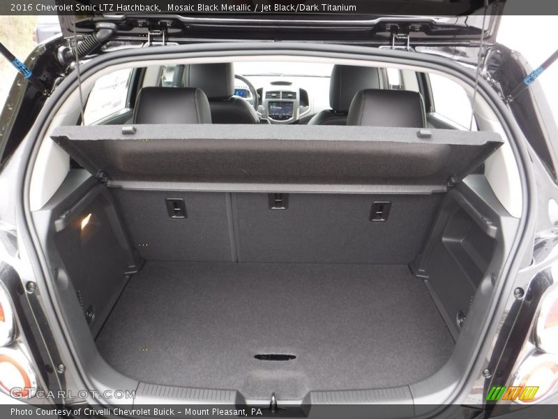 Mosaic Black Metallic / Jet Black/Dark Titanium 2016 Chevrolet Sonic LTZ Hatchback