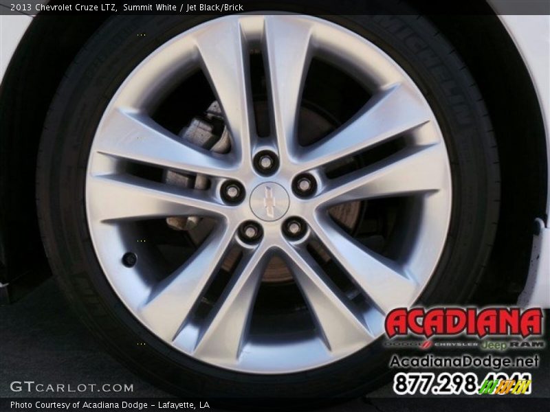 Summit White / Jet Black/Brick 2013 Chevrolet Cruze LTZ