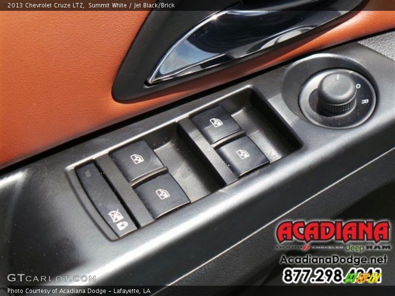 Summit White / Jet Black/Brick 2013 Chevrolet Cruze LTZ