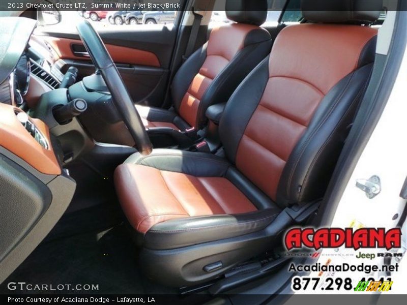Summit White / Jet Black/Brick 2013 Chevrolet Cruze LTZ