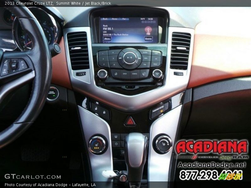 Summit White / Jet Black/Brick 2013 Chevrolet Cruze LTZ