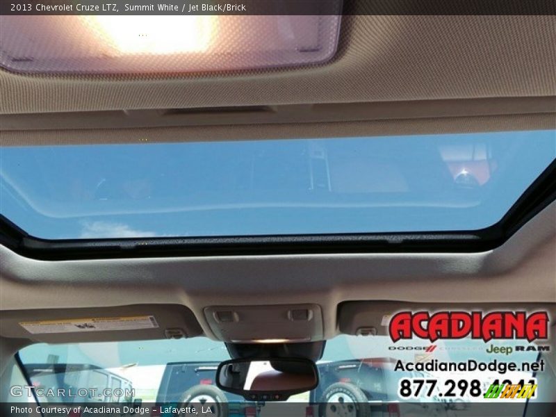 Summit White / Jet Black/Brick 2013 Chevrolet Cruze LTZ