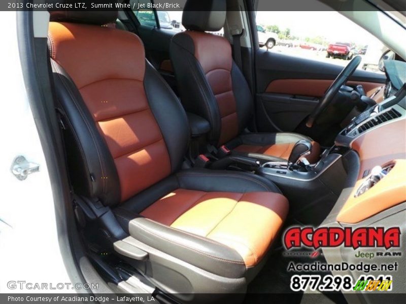 Summit White / Jet Black/Brick 2013 Chevrolet Cruze LTZ