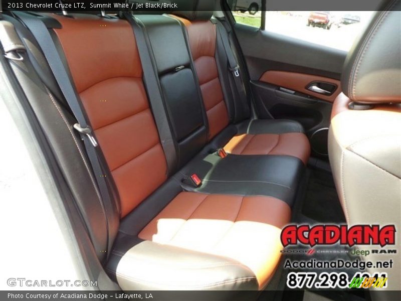 Summit White / Jet Black/Brick 2013 Chevrolet Cruze LTZ