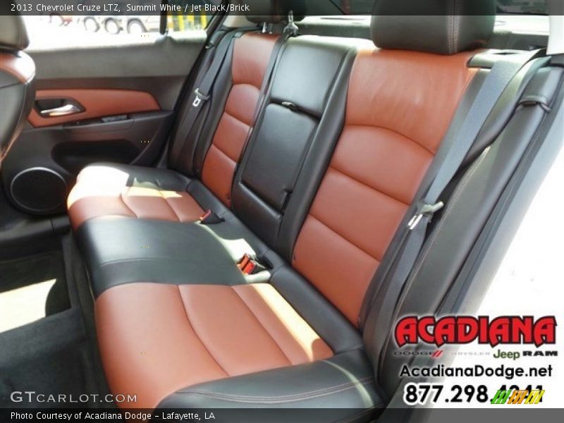 Summit White / Jet Black/Brick 2013 Chevrolet Cruze LTZ