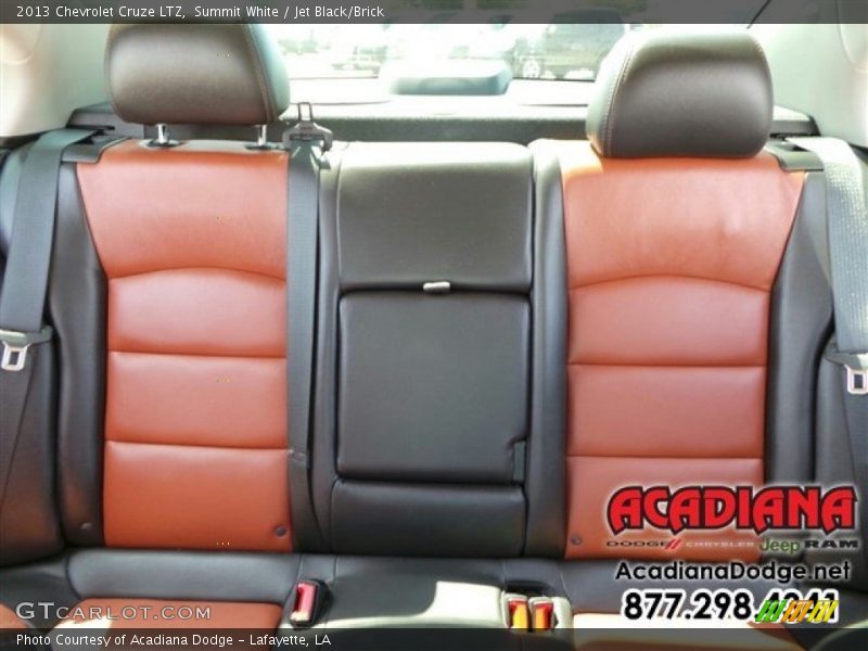 Summit White / Jet Black/Brick 2013 Chevrolet Cruze LTZ