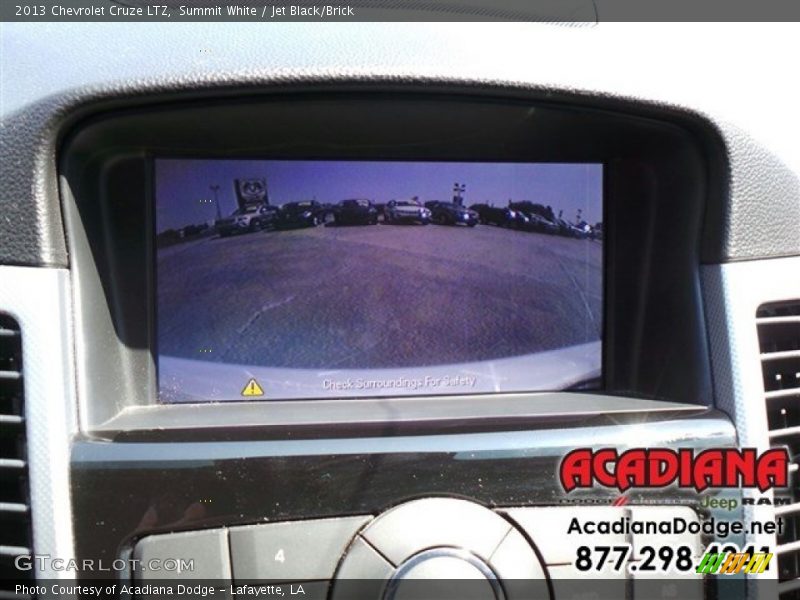 Summit White / Jet Black/Brick 2013 Chevrolet Cruze LTZ