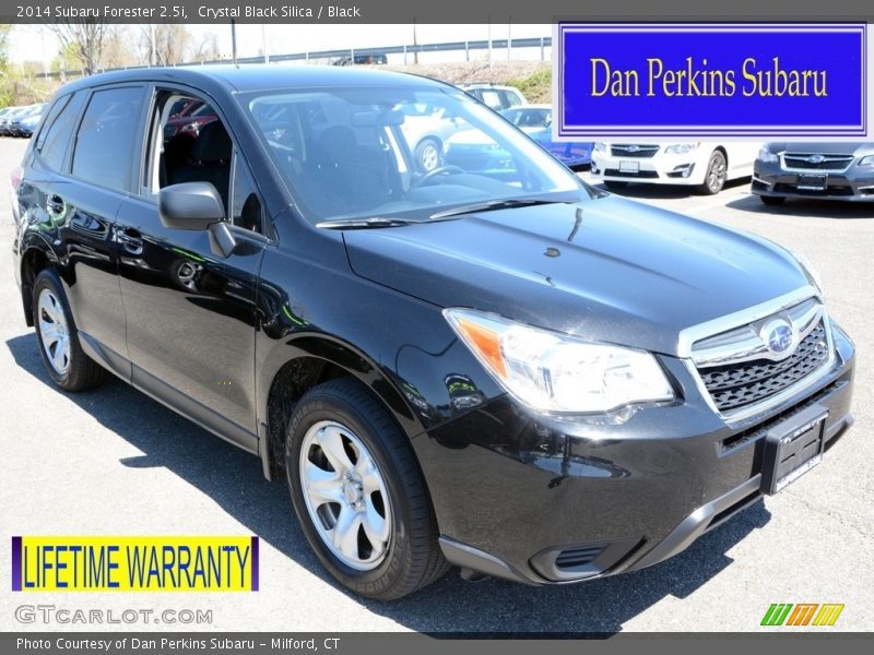 Crystal Black Silica / Black 2014 Subaru Forester 2.5i