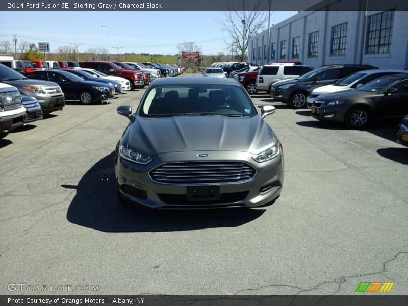 Sterling Gray / Charcoal Black 2014 Ford Fusion SE