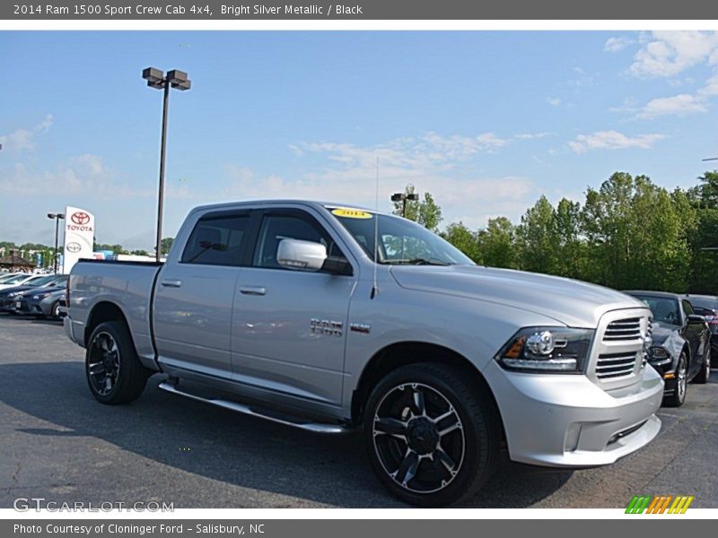 Bright Silver Metallic / Black 2014 Ram 1500 Sport Crew Cab 4x4