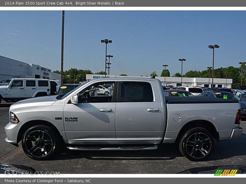 Bright Silver Metallic / Black 2014 Ram 1500 Sport Crew Cab 4x4