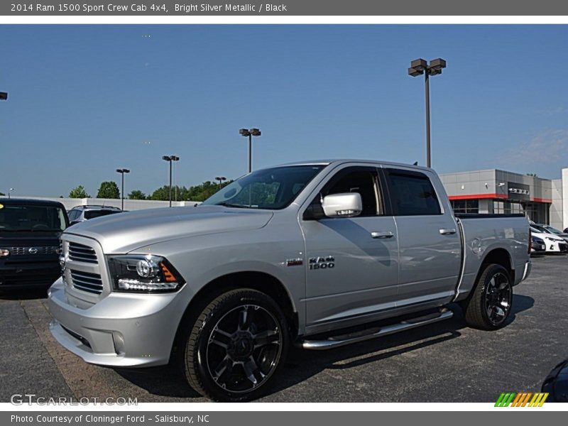 Bright Silver Metallic / Black 2014 Ram 1500 Sport Crew Cab 4x4