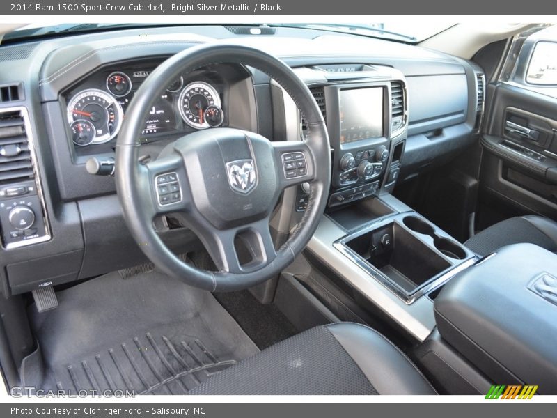 Bright Silver Metallic / Black 2014 Ram 1500 Sport Crew Cab 4x4
