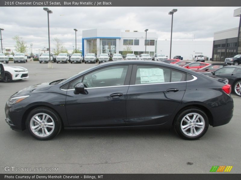 Blue Ray Metallic / Jet Black 2016 Chevrolet Cruze LT Sedan