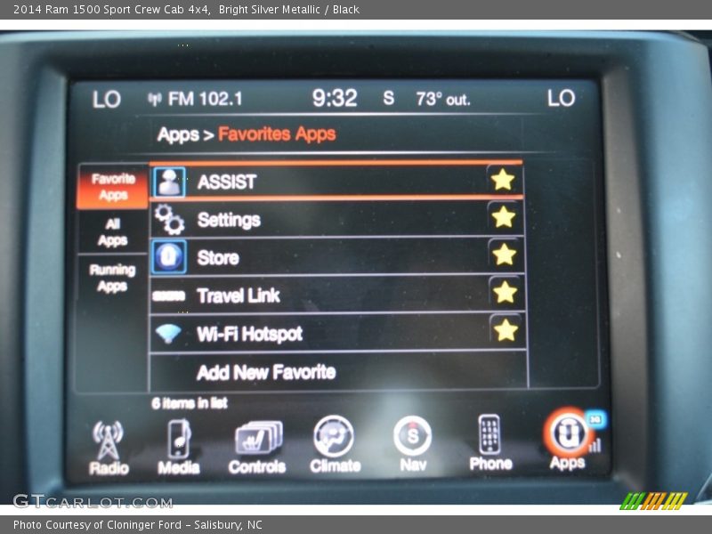 Bright Silver Metallic / Black 2014 Ram 1500 Sport Crew Cab 4x4