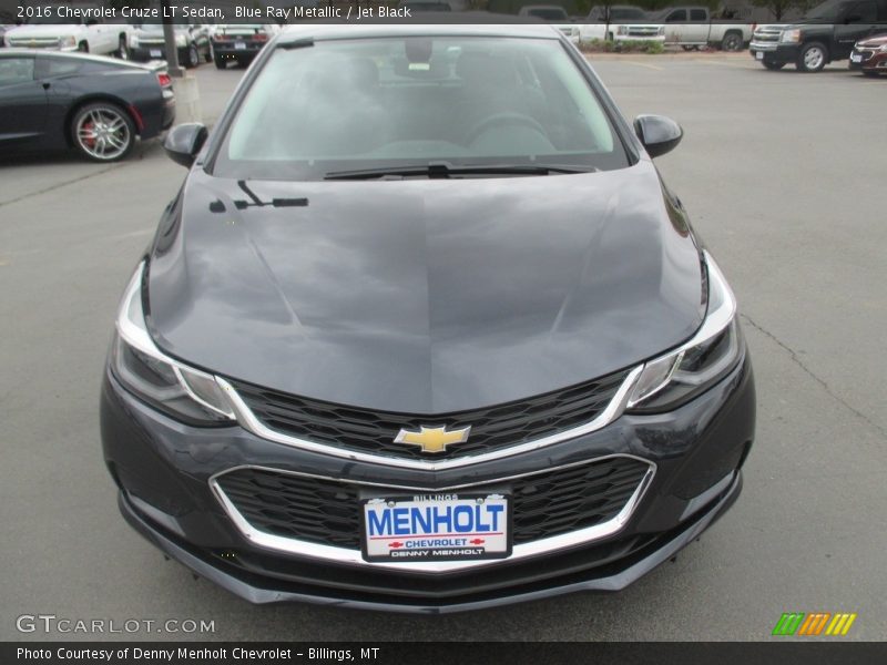 Blue Ray Metallic / Jet Black 2016 Chevrolet Cruze LT Sedan