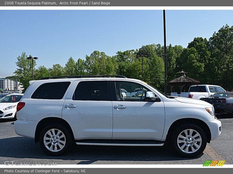 Arctic Frost Pearl / Sand Beige 2008 Toyota Sequoia Platinum