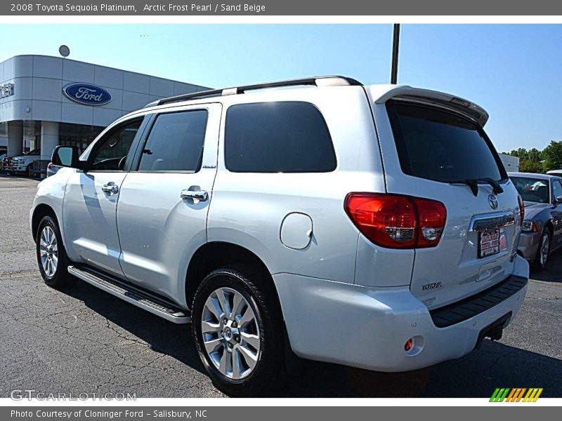 Arctic Frost Pearl / Sand Beige 2008 Toyota Sequoia Platinum