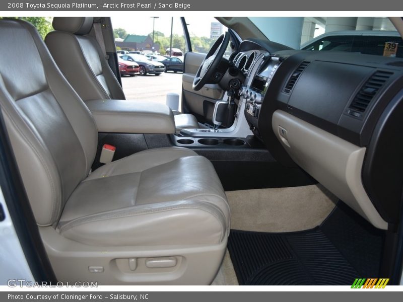Arctic Frost Pearl / Sand Beige 2008 Toyota Sequoia Platinum
