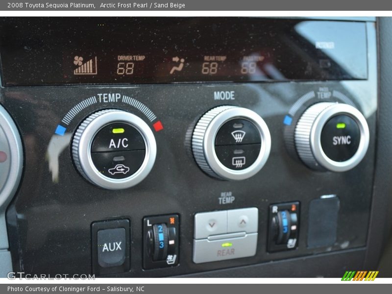 Arctic Frost Pearl / Sand Beige 2008 Toyota Sequoia Platinum