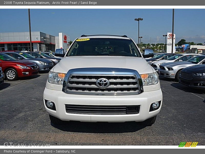 Arctic Frost Pearl / Sand Beige 2008 Toyota Sequoia Platinum