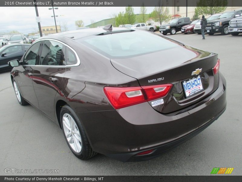 Autumn Bronze Metallic / Jet Black 2016 Chevrolet Malibu LT