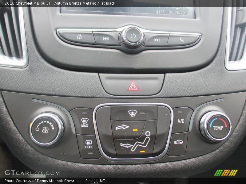 Autumn Bronze Metallic / Jet Black 2016 Chevrolet Malibu LT