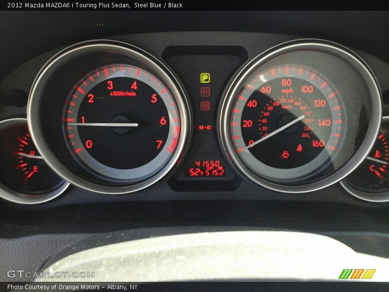 Steel Blue / Black 2012 Mazda MAZDA6 i Touring Plus Sedan
