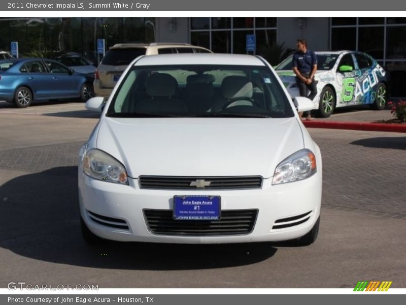 Summit White / Gray 2011 Chevrolet Impala LS