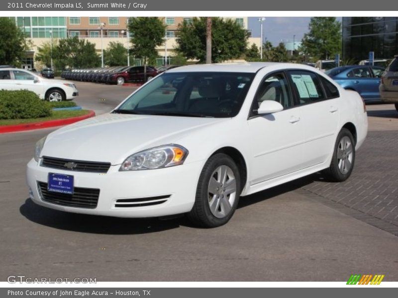 Summit White / Gray 2011 Chevrolet Impala LS