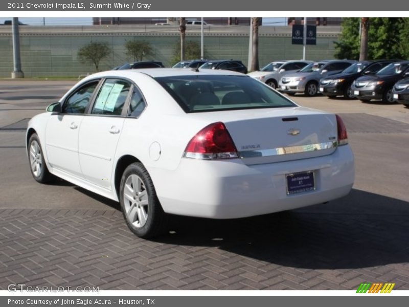 Summit White / Gray 2011 Chevrolet Impala LS