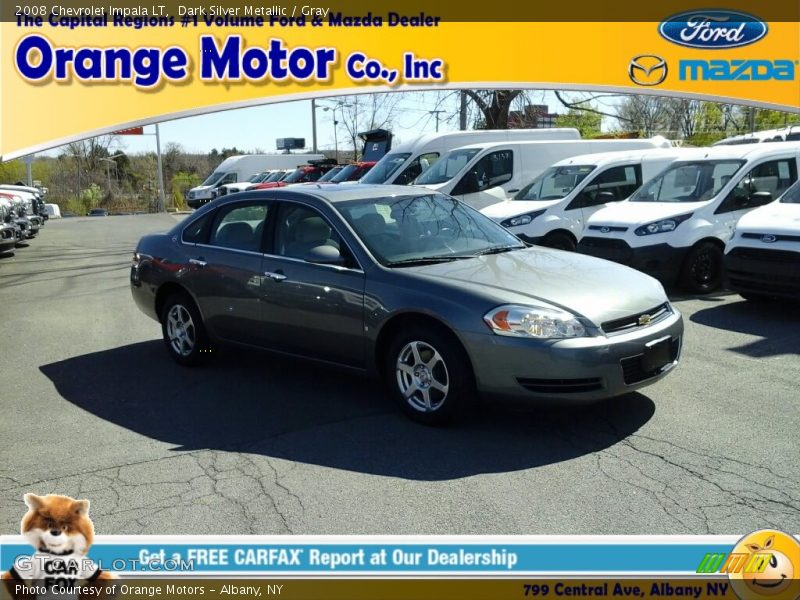 Dark Silver Metallic / Gray 2008 Chevrolet Impala LT