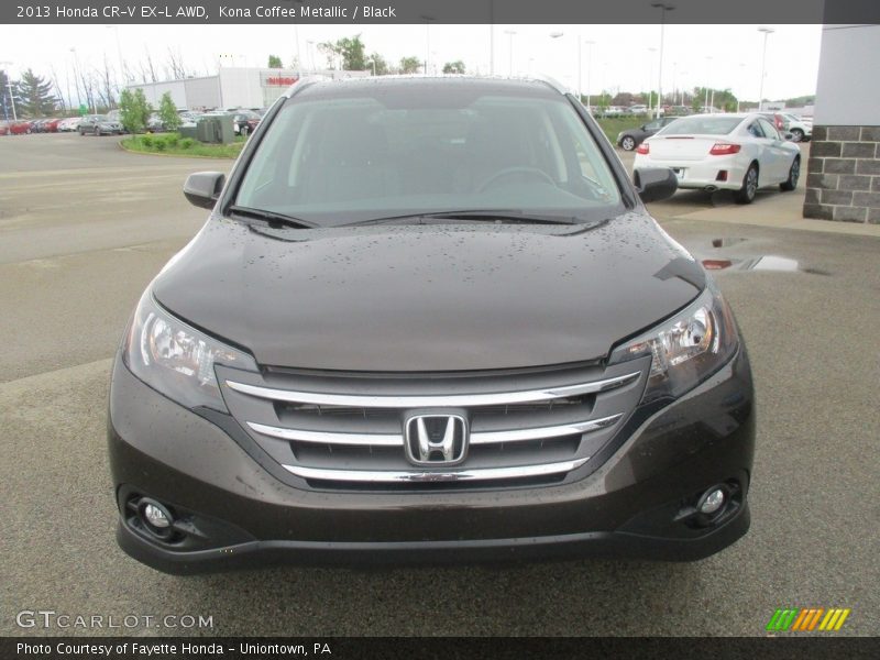 Kona Coffee Metallic / Black 2013 Honda CR-V EX-L AWD