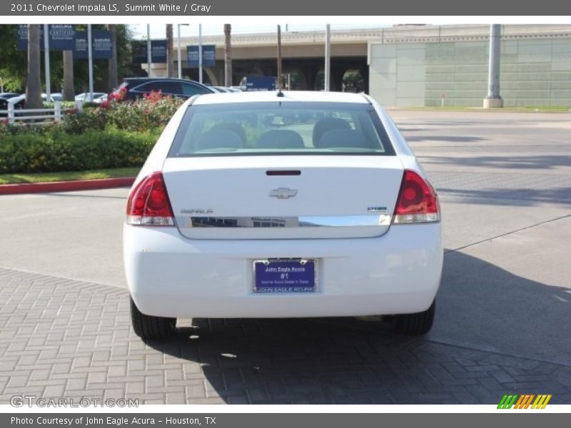 Summit White / Gray 2011 Chevrolet Impala LS