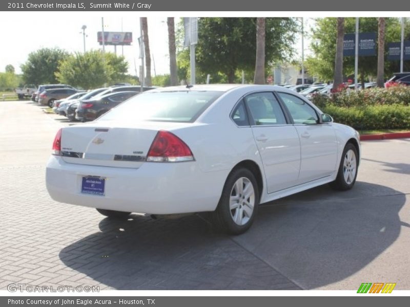 Summit White / Gray 2011 Chevrolet Impala LS