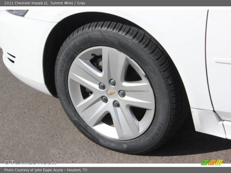 Summit White / Gray 2011 Chevrolet Impala LS