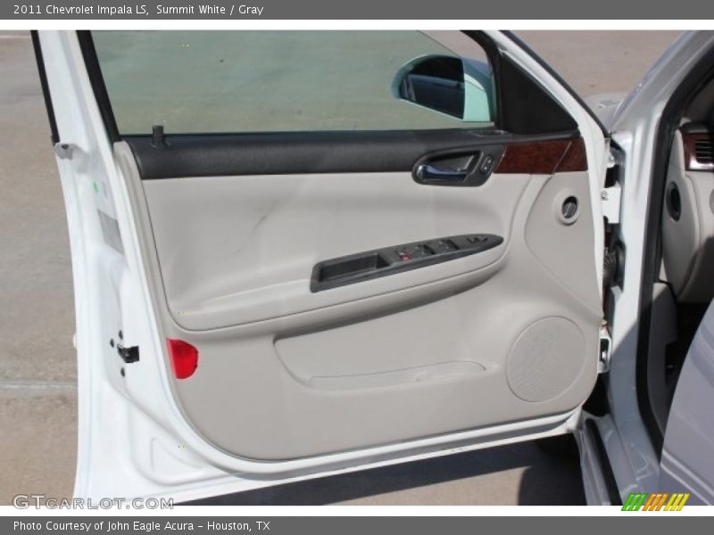 Summit White / Gray 2011 Chevrolet Impala LS