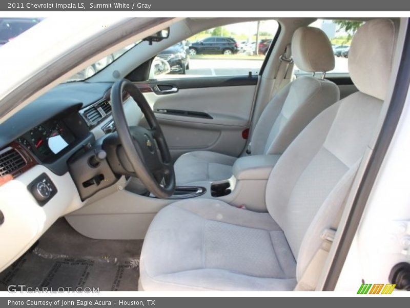 Summit White / Gray 2011 Chevrolet Impala LS