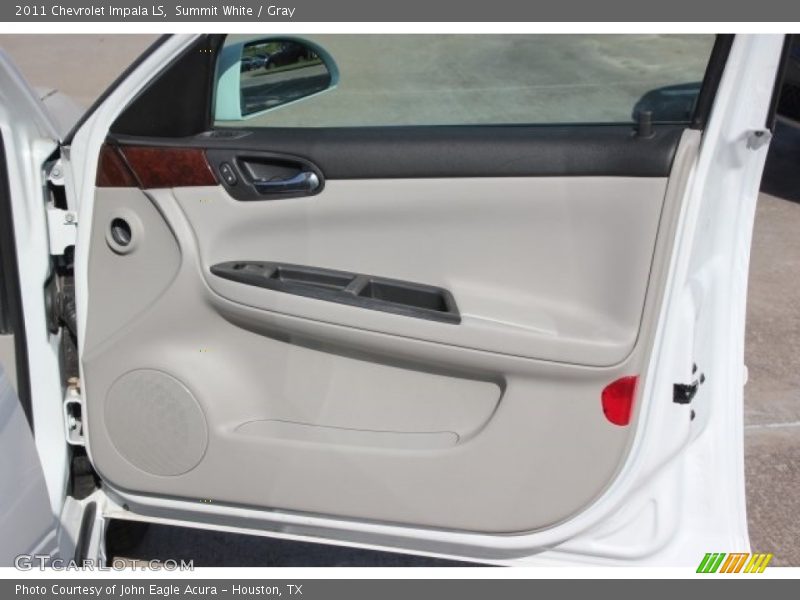 Summit White / Gray 2011 Chevrolet Impala LS