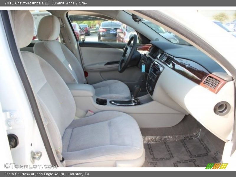 Summit White / Gray 2011 Chevrolet Impala LS