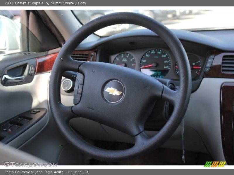 Summit White / Gray 2011 Chevrolet Impala LS