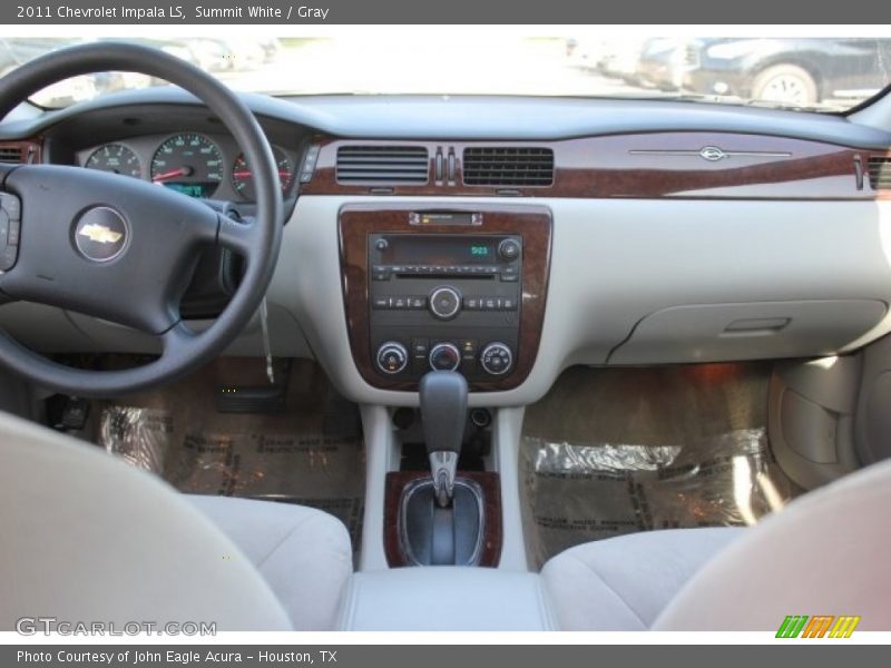 Summit White / Gray 2011 Chevrolet Impala LS