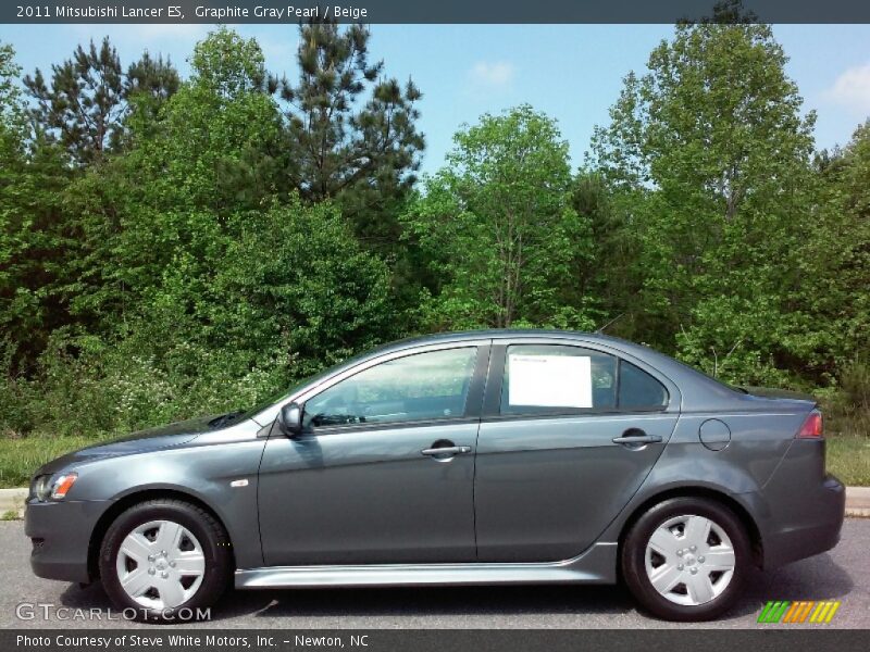 Graphite Gray Pearl / Beige 2011 Mitsubishi Lancer ES